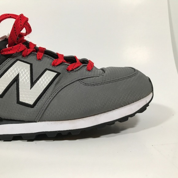 New Balance 574 Grey Red ML574WB2 Mens 11 Athletic Running Shoes No Insoles - Picture 7 of 15